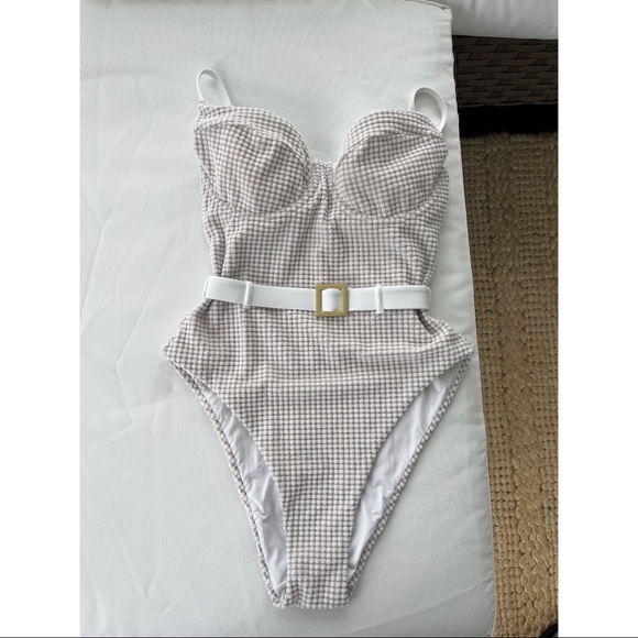 WeWoreWhat Other - WeWoreWhat Belted Suimsuit